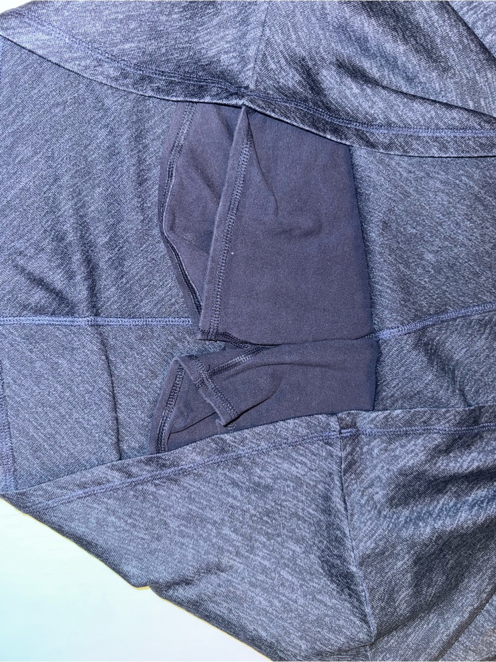 T by Talbots navy gray heather skirt skort women’s 2X - Picture 2 of 4